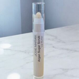 Josie Maran Argan Sugar Scrub Lip Butter Crystal Clear 0.08 oz New *Read